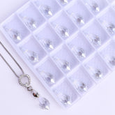 Silver Shade Classic Drop High Quality Glass Rhinestone Pendant WholesaleRhinestone